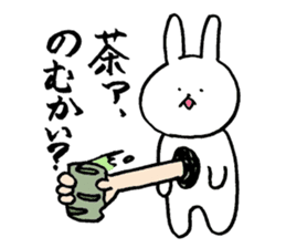 Monolithic rabbit sticker #11398240