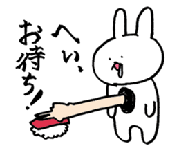 Monolithic rabbit sticker #11398241