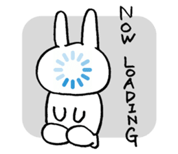 Monolithic rabbit sticker #11398243