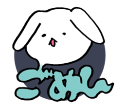 Monolithic rabbit sticker #11398251