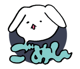 Monolithic rabbit sticker #11398251