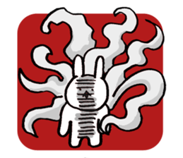 Monolithic rabbit sticker #11398254