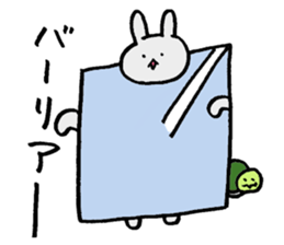 Monolithic rabbit sticker #11398256