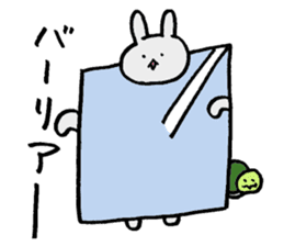 Monolithic rabbit sticker #11398256