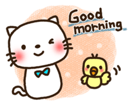 Greetings sticker of cat. Basic 2 sticker #11398585