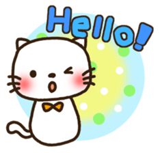 Greetings sticker of cat. Basic 2 sticker #11398589