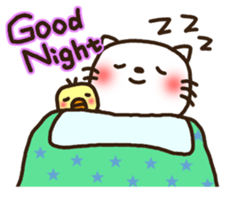 Greetings sticker of cat. Basic 2 sticker #11398594