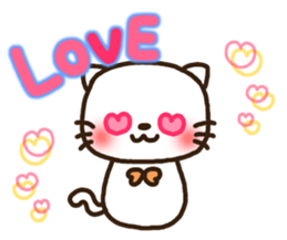 Greetings sticker of cat. Basic 2 sticker #11398604