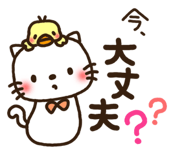 Greetings sticker of cat. Basic 2 sticker #11398609