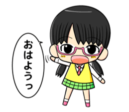 glasses and daily life sticker #11398624