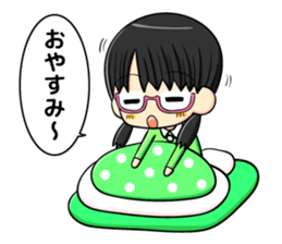glasses and daily life sticker #11398625