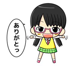 glasses and daily life sticker #11398626
