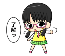 glasses and daily life sticker #11398627