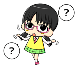 glasses and daily life sticker #11398629