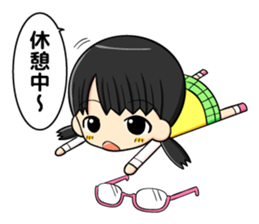 glasses and daily life sticker #11398630