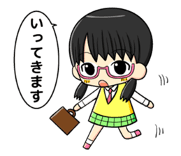 glasses and daily life sticker #11398633