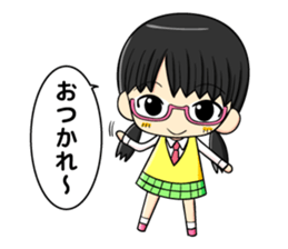 glasses and daily life sticker #11398635