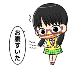 glasses and daily life sticker #11398636