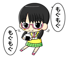 glasses and daily life sticker #11398637