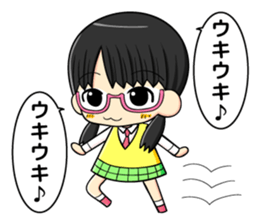 glasses and daily life sticker #11398640