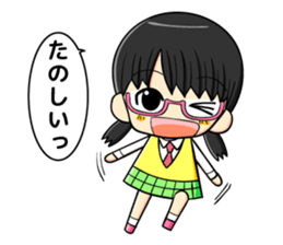 glasses and daily life sticker #11398643