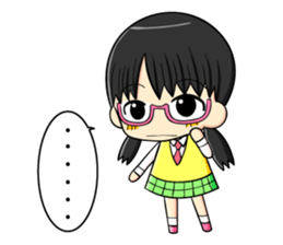 glasses and daily life sticker #11398646