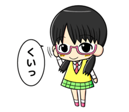 glasses and daily life sticker #11398647