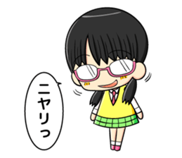 glasses and daily life sticker #11398648