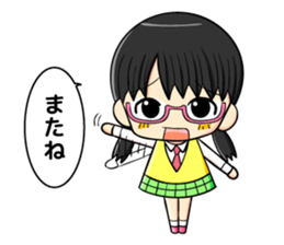 glasses and daily life sticker #11398652