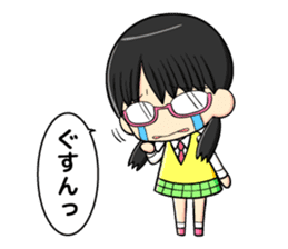 glasses and daily life sticker #11398654