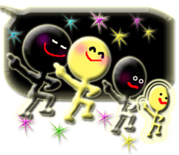 Clear stick man4 sticker #11399154