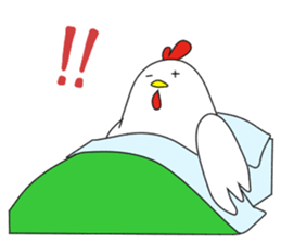 Chicken of the convenience store clerk. sticker #11399390