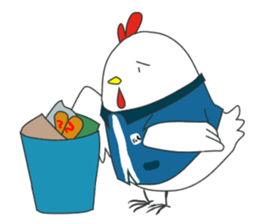 Chicken of the convenience store clerk. sticker #11399408