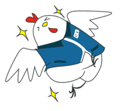 Chicken of the convenience store clerk. sticker #11399415