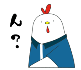 Chicken of the convenience store clerk. sticker #11399417