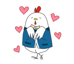 Chicken of the convenience store clerk. sticker #11399422