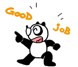 Urban legend character LuckyPanda sticker #11399660