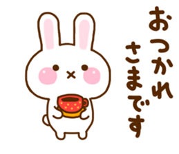 Rabbit Strawberry Honorific sticker #11399671