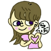 Pro-shortening girls sticker #11399986