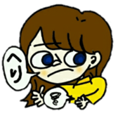 Pro-shortening girls sticker #11400005