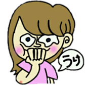 Pro-shortening girls sticker #11400013