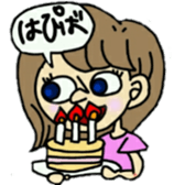 Pro-shortening girls sticker #11400019