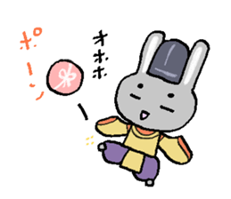 Japanese noble rabbit sticker #11400113
