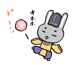 Japanese noble rabbit sticker #11400113