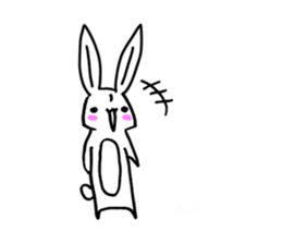 Fun and lovely rabbit us sticker #11400156