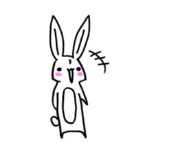 Fun and lovely rabbit us sticker #11400156
