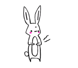 Fun and lovely rabbit us sticker #11400161
