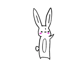 Fun and lovely rabbit us sticker #11400165