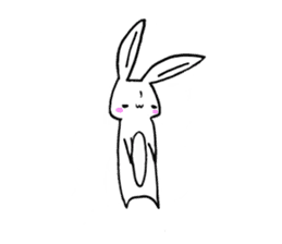 Fun and lovely rabbit us sticker #11400180