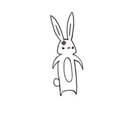 Fun and lovely rabbit us sticker #11400183